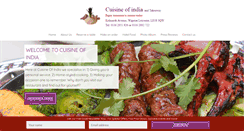 Desktop Screenshot of cuisineofindia.co.uk